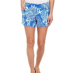 Lilly Pulitzer size 0 the Callahan short Good Reef colorway EUC preppy yachtwear
